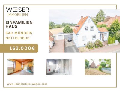 Familienidyll mit Potenzial – charmantes Einfamilienhaus in ruhiger Lage von Bad Münder-Nettelrede