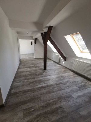 Dachgeschoss-Wohnung mit Dachterrasse und Küche in der Innenstadt von Senftenberg zu vermieten!