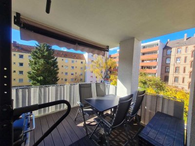 Elegante 4-Zimmer Wohnung mit Balkon und Garage in Fürth-Südstadt