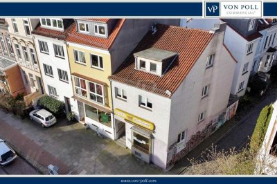 Sielwall: Sanierungsbedürftiges Wohn- und Geschäftshaus in TOP-Lage