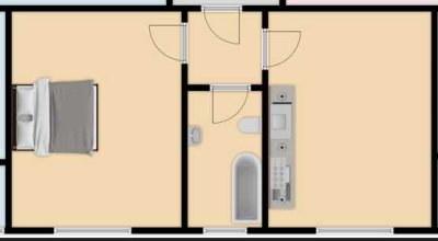 Helles  Apartment mit Wohnküche, gegenüber Helios, Nahe FH
