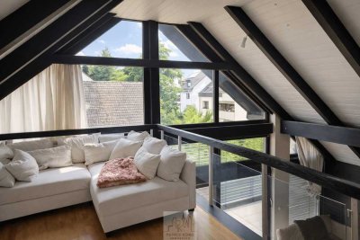 Begrenzte Slots: Mi 17–18 & Sa 12–14 Penthouse-Maisonette am Sachsenhäuser Berg – hell, ruhig, groß