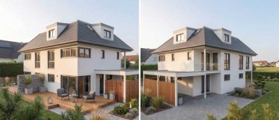 Doppelhaushälfte mit Grundstück in Toplage
