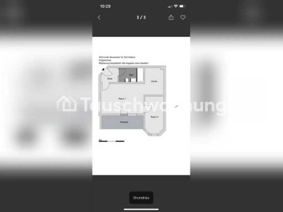 Tauschwohnung: Schöne 2-Zimmer EG Wohnung im Grünen