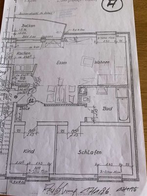 Gepflegte 3‑Zimmer Wohnung mit Balkon im 2. OG in Bottrop-Süd-West