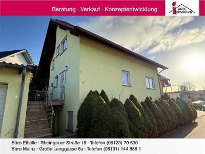 Freistehendes, massiv gebautes Einfamilienhaus mit Blick in schöner Lage von Nieder-Olm