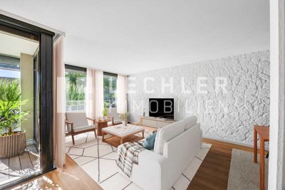 Charmante 3,5-Zi.-Wohnung mit Westbalkon und schönem Blick ins Grüne