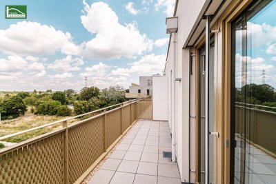 Hoch oben entspannen am eigenen Balkon - 2.Zimmer mit traumhaften Weitblick ins Grüne - Ruhig und Provisionsfrei mit Top-Ausstattung!