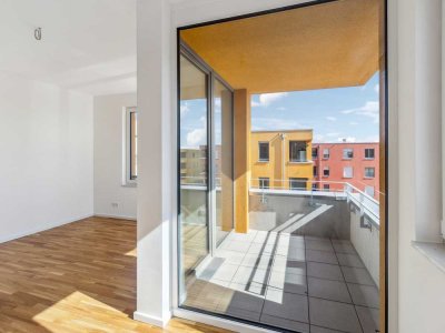 Pärchenwohnung mit Tageslichtbad und Balkon. 30.000 € Zuschuss möglich über die ILB!