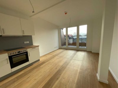 Helle 2-Zimmer Neubau-Dachgeschosswohnung mit Balkon