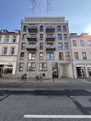 Möblierte 1-Zimmer-Wohnung mit Balkon u. Aufzug im Neubau// Knooper Weg 28