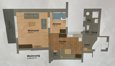 60m2 Wohnung in Wilten