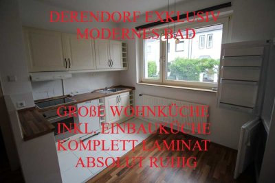 EXKLUSIV IN DERENDORF MODERNES BAD WOHNKÜCHE INKL. EINBAUKÜCHE LAMINAT ABSOLUT RUHIG HOCHPARTERRE