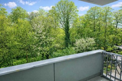 Bezugsfrei ab 1.6.26: helle attraktive 3-Zi Wohnung in D-Unterbach + KP inkl. Garage + von privat +