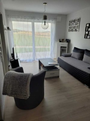 Traumhafte 2 Zi-WHG in Obersontheim, Einbauküche, Terrasse