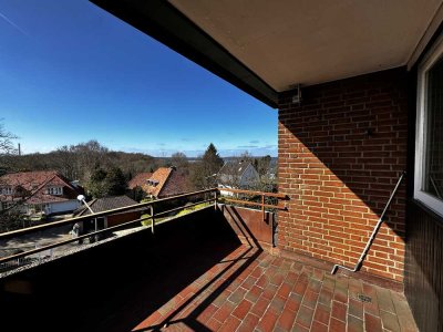 Balkon mit Blick bis nach Dänemark – 3 Zimmer in top Lage
