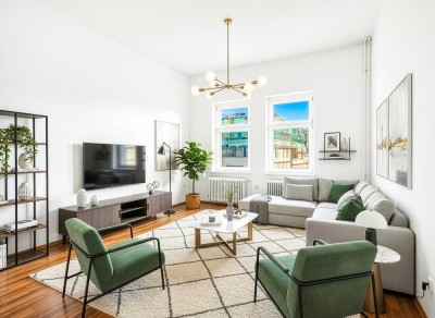 **Sofort beziehbare Wohnung mit klassischem Altbauflair und harmonisch aufgebautem Grundriss**