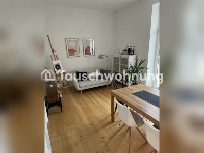 Tauschwohnung: Altbauwohnung, 3 Zimmer mit Balkon, im Nordend
