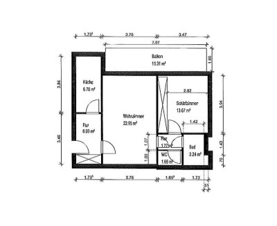 Kompakt, urban, gut angebunden – 2-Zimmer-Wohnung in Frankfurt-Oberrad, ideal zur Eigennutzung oder