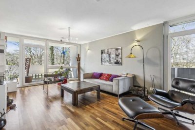 Ruhige 4 Zimmer Designerwohnung mit Balkon und Blick ins Grüne!
