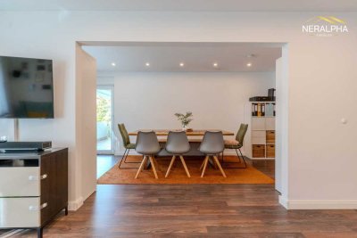 Helle 3,5-Zimmer-Wohnung mit Balkon, Garage & moderner Einbauküche