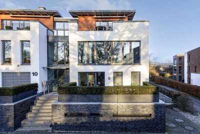 Stilvolle Maisonette-Penthousewohnung mit großzügiger Dachterrasse im Bürgereschviertel