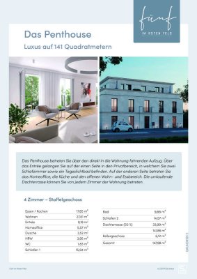 *FÜNF IM ROTEN FELD* Das Penthouse (WE 5)
