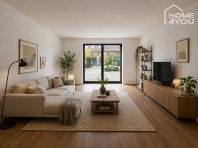 LOFT im luxuriös sanierten Gutshof, 144 qm, 2 SZ, Bad, WC, Einbauküche, Garten&Terrassen, Tiefgarage