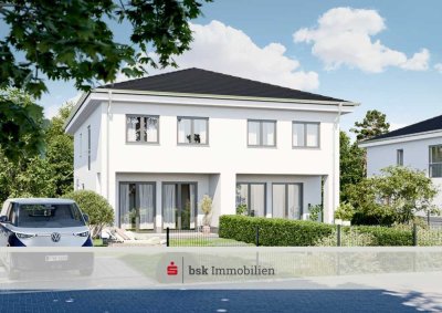 Wohnen im Grünen: Neubau-Doppelhaushälfte bei Berlin