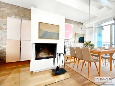 Maisonettewohnung mit Kamin, Dachterrasse & Tiefgarage!