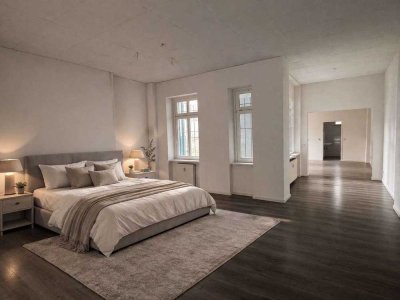 ** Wohnen & Arbeiten ohne Grenzen: Ebenerdiges Design-Loft mit Terrasse **