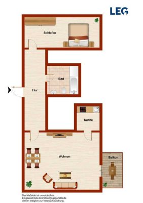 2-ZKB mit Balkon in Herford!