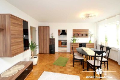 RESERVIERT BERK Immobilien - Gepflegte 2-Zimmer-ETW mit Terrasse, Garten und Garage in Stockstadt