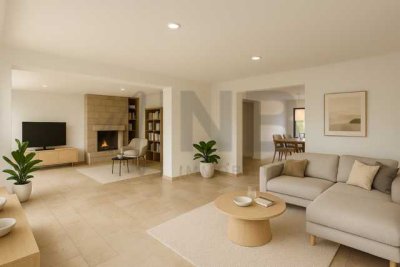 Moderne Erdgeschosswohnung mit Kamin und großer Terrasse im schönen Schmachtendorf!