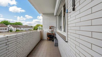 Gepflegte 3-Zimmer-Wohnung mit Südost-Loggia, Einbauküche und tollem Grundriss