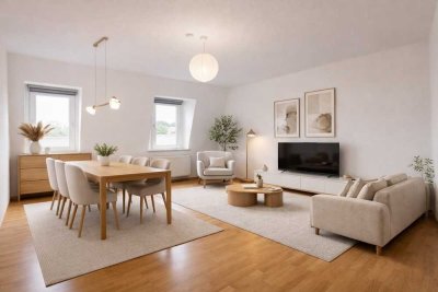 Stilvolle Vier-Zimmer-Altbauwohnung in unmittelbarer Mainnähe