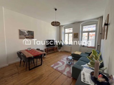 Tauschwohnung: Schöne 3-Zimmer-Altbauwohnung, Elbnah, Balkon und Garten