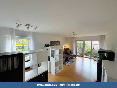 2,5-Zimmer-Wohnung mit Loggia, Südbalkon und Tiefgarage in der Aaseestadt! Bezugs & Barrierefrei!