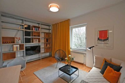 Moltkeviertel: Sofort einziehen! Möblierte 2-R.-Whg. mit Gartennutzung für 1½ Jahre zu vermieten