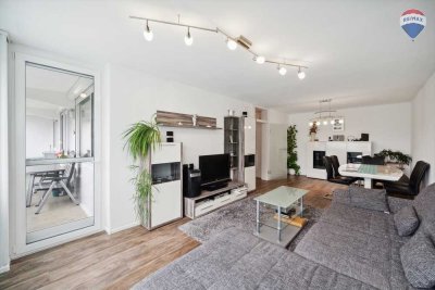Barrierefreie 3-Zi-WHG mit Balkon und Weitblick in zentraler Lage!