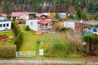 Nahe dem Schwielochsee! Ferienbungalow in Sawall - Keller/Tiefgarage, Einbauküche, Kamin, Terrasse