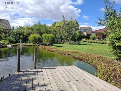 Willkommen zu Hause: Ob Schwimmbiotop - parkähnlicher Garten - Garage - Werkstatt - hier finden Sie alles!
