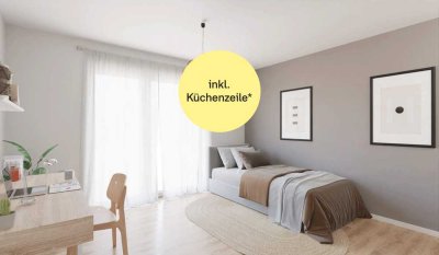 Barrierefreies Miniapartment mit Balkon