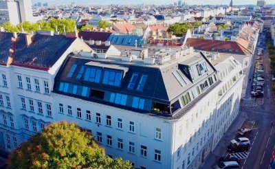 Lichtdurchflutetes Penthouse beim Kutschkermarkt - ebenerdig und eigenem Aufzug **PROVISIONSFREI**