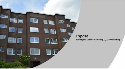 Exklusive, gepflegte 3-Zimmer-Wohnung mit Balkon & Einbauküche in Hamburg Steilshoop