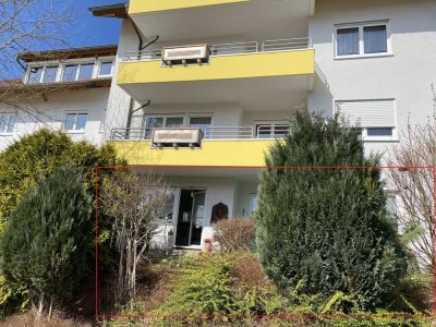 Schöne 2-Zimmer-Erdgeschosswohnung mit Terrasse und Garage
