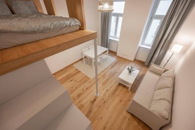 ++NEU++ Premium 1-Zimmer Hofwohnung mit Tischlermöblierung in Bestlage nahe AUGARTEN!