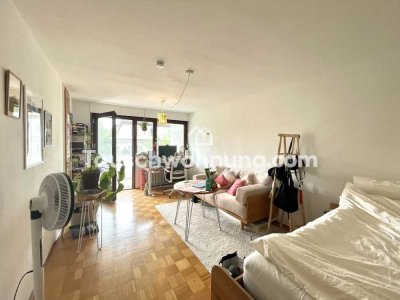 Tauschwohnung: Helle 1-Zimmer WHG mit großem Balkon