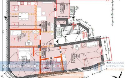 Hochwertig sanierte 4-Raum-Wohnung im 2.OG mit Balkon  *Erstbezug*