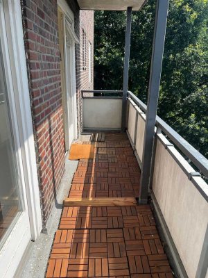 Luxus 2 ZKB, Altbau, WG, Alster, Stadtpark, Winterhude, renoviert, sehr ruhig & hell, Top EBK+Bad